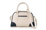 Lucky Bees Bolso de Mano Crema y Azul Oscuro
